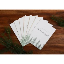 Weihnachtskarte | Weihnachtspost | Weihnachtsgruß | Winterlandschaft | aus Naturpapier | DIN A6 | Kuvert | Grußkarten