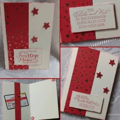 Weihnachtskarte auch mit Textdruck für Firmen, etc.