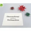 Weihnachtskarte, Überraschung am 24.12. ist Weihnachten, Postkarte, Urlaubskarte, handgefertigt