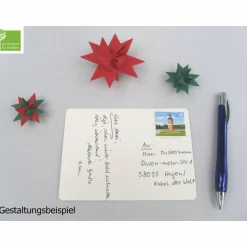 Weihnachtskarte, Überraschung am 24.12. ist Weihnachten Heiligabend, Klugscheißer-Edition, handgefertigt