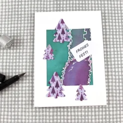 Weihnachtskarte **Fest** von ZWEIFARBIG Einzelstück XMAS