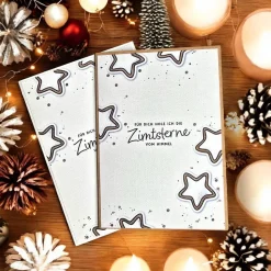 Weihnachtskarte 'Für dich hole ich die Zimtsterne vom Himmel' – Edles Design für Partner & Freunde