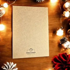 Weihnachtskarte 'Für dich hole ich die Zimtsterne vom Himmel' – Edles Design für Partner & Freunde