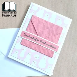 Weihnachtskarte für Geldgeschenk Schneemann