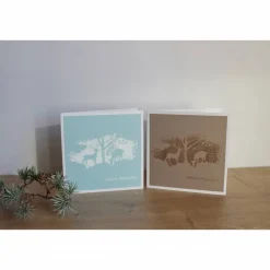 Weihnachtskarte Grußkarte "Winterwald" aus der Manufaktur Karla