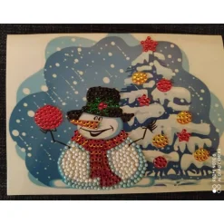 Weihnachtskarte Grußkarte "Schneemann"