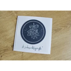 Weihnachtskarte "Mistelzweig" aus der Manufaktur Karla