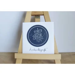 Weihnachtskarte "Mistelzweig" aus der Manufaktur Karla