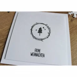 Weihnachtskarte oder 4er Set Weihnachtskarten 