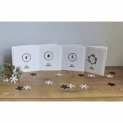 Weihnachtskarte oder 4er Set Weihnachtskarten 