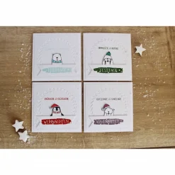 Weihnachtskarte oder 4er Set Weihnachtskarten 