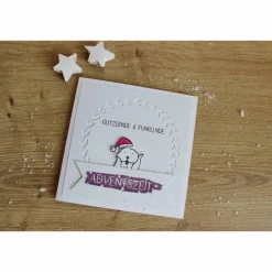 Weihnachtskarte oder 4er Set Weihnachtskarten 