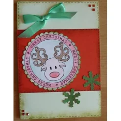 Weihnachtskarte Rentier - TEXT: Merry Christmas