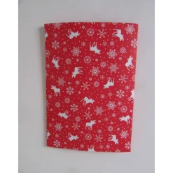 Weihnachtskarte Rentiere - rot