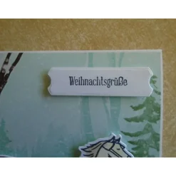 Weihnachtskarte  Schlittenfahrt Winterlandschaft  Weihnachtspost Weihnachten Weihnachtsgrüsse Weihnachten