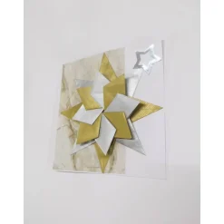 Weihnachtskarte Stern in 3d Design, Geldgeschenk, Weihnachtsgrüße