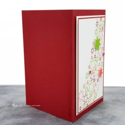 Weihnachtskarte Sterne rot