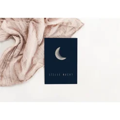 Weihnachtskarte Stille Nacht A6 weihnachtliche Grußkarte - Postkarte minimalitisch - Watercolor Illustration Weihnachtsk