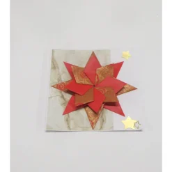 Weihnachtskarte, Weihnachtsstern, Geldgeschenk.