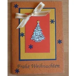 Weihnachtskarte Weihnachtsbaum - TEXT: Frohe Weihnachten