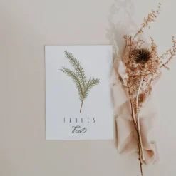 Weihnachtskarte Zweig A6 weihnachtliche Grußkarte - Tannenzweig Weihnachtskarte - Grußkarte besinnliche Weihnachtszeit -