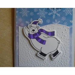 Weihnachtskarte,Eisbär,Weihnachtspost,Advent, Grußkarte,Karte,Glückwunschkarte,Weihnacht,