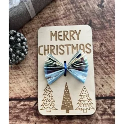 Weihnachtskarten aus Holz, Grußkarten