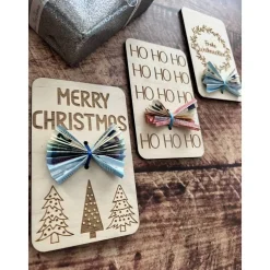 Weihnachtskarten aus Holz, Grußkarten