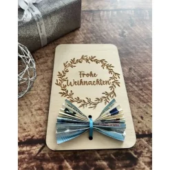 Weihnachtskarten aus Holz, Grußkarten