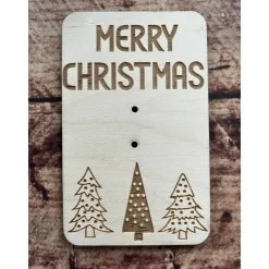 Weihnachtskarten aus Holz, Grußkarten