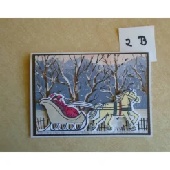 Weihnachtskarten  Schlittenfahrt Karte nach Wahl Weihnachtskarte