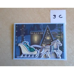 Weihnachtskarten  Schlittenfahrt Karte nach Wahl Weihnachtskarte