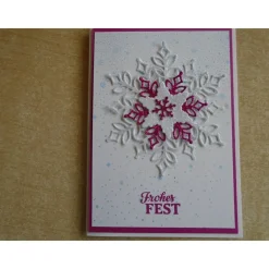 Weihnachtskarten  Schneeflocke Karte nach Wahl Weihnachtskarte Handgemacht Weihnachten