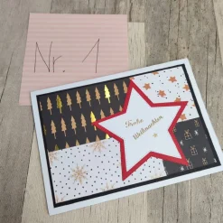 Weihnachtskarten schwarz weiß