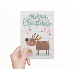 Weihnachtskarten Set Barn - 8 Postkarten, 4 Klappkarten mit Umschlag