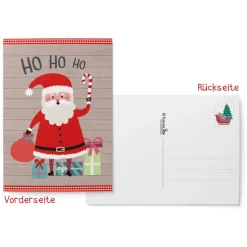 Weihnachtskarten Set Classic - 8 Postkarten, 4 Klappkarten mit Umschlag
