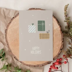 Weihnachtskarten Set *Happy Holidays* / Geschenkkarten für Weihnachten