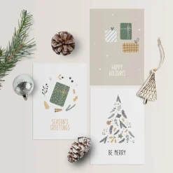 Weihnachtskarten Set *Happy Holidays* / Geschenkkarten für Weihnachten