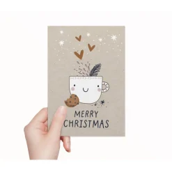 Weihnachtskarten Set Hygge - 8 Postkarten, 4 Klappkarten mit Umschlag