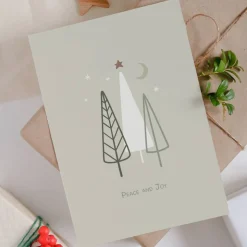Weihnachtskarten Set *Peace and Joy* / Geschenkkarten für Weihnachten und Neujahr