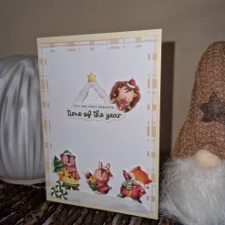 Weihnachtskarten Tiere / Weihnachtsgrüße Hase Bär Fuchs / Winterliche Grußkarten / Persönliche Weihnachtspost