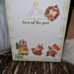 Weihnachtskarten Tiere / Weihnachtsgrüße Hase Bär Fuchs / Winterliche Grußkarten / Persönliche Weihnachtspost