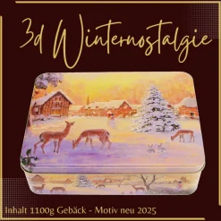 Weihnachtskekse in Präsentdose (38Eur pro Kg) mit 1,1Kg bzw. 1,2Kg Plätchen und Kekse von FeinLand