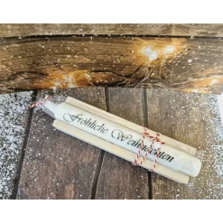 Weihnachtskerze in Holzbox - kleine Weihnachtsgeschenke - perfektes Wichtelgeschenk