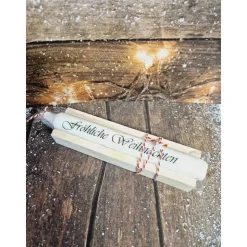 Weihnachtskerze in Holzbox - kleine Weihnachtsgeschenke - perfektes Wichtelgeschenk