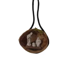 Weihnachtskrippe - Krippe in Walnuss