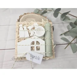 Weihnachtskrippe - Krippe to go - Mini auf Holzscheibe oder in Holzbox