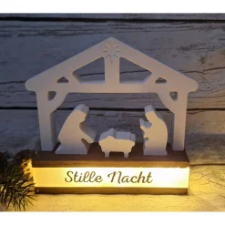 Weihnachtskrippe ~ Krippe zum dekorieren ~ Deko Weihnachten ~ Weihnachtsdeko zum beleuchten