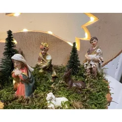 Weihnachtskrippe Krippe Weihnachtsdeko Sternschnuppe