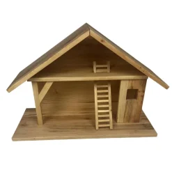 Weihnachtskrippe, Krippenstall Groß aus Erlenholz